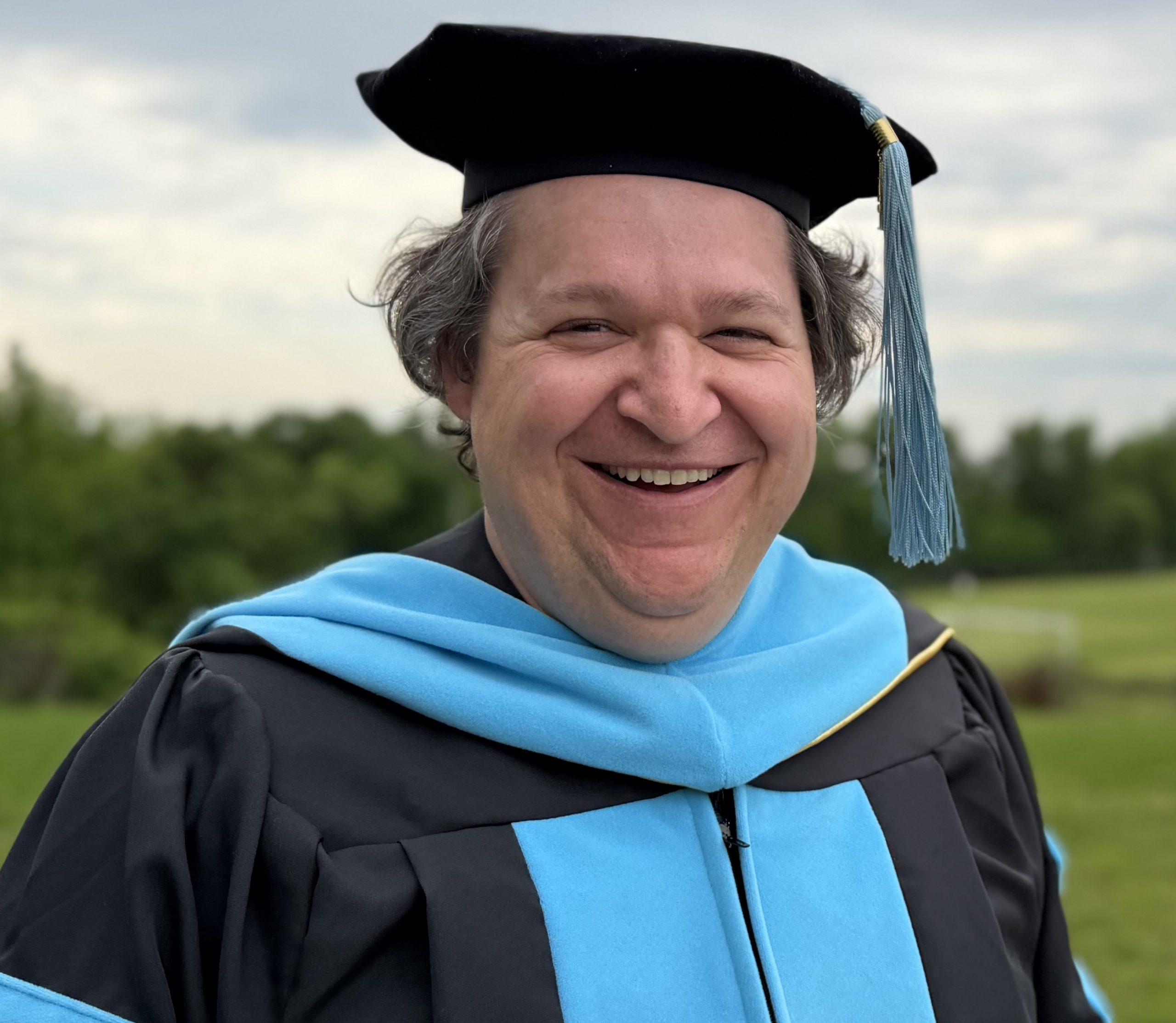 Dr. Jethro Jones in his graduation regalia